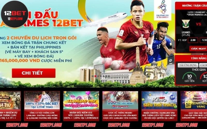 Đồ họa mãn nhãn trong từng sản phẩm cá cược tại 12BET